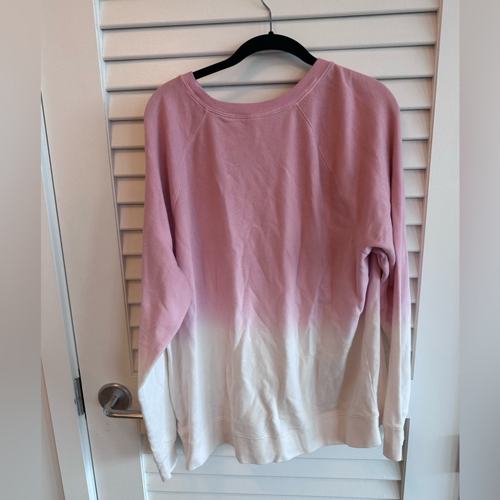Pink and White Ombre Sweatshirt - Picture 2 of 4
